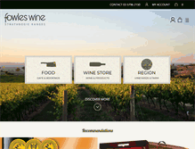 Tablet Screenshot of fowleswine.com